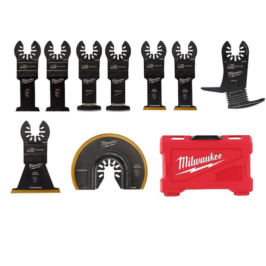 Oscillating Multi-Tool Blade Kit with 5-in-1 Drywall Blade (9-Piece)