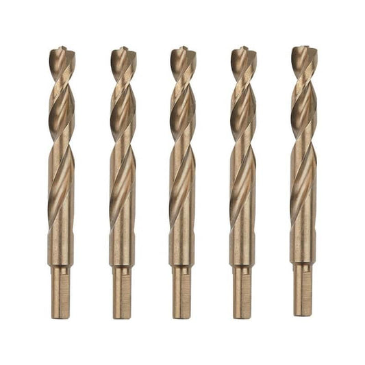 1/2 in. Cobalt Red Helix Twist Drill Bit (5-Pack)