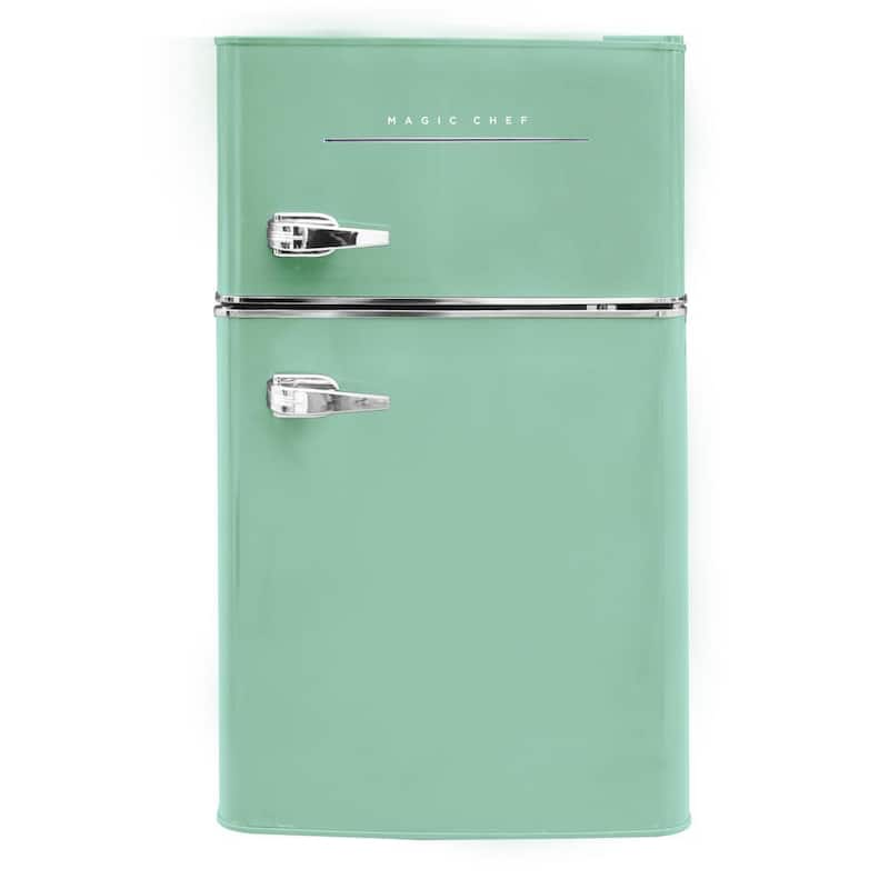 Retro 3.2 cu. ft. 2-Door Mini Fridge in Mint Green