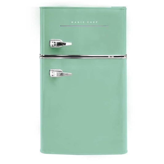 Retro 3.2 cu. ft. 2-Door Mini Fridge in Mint Green