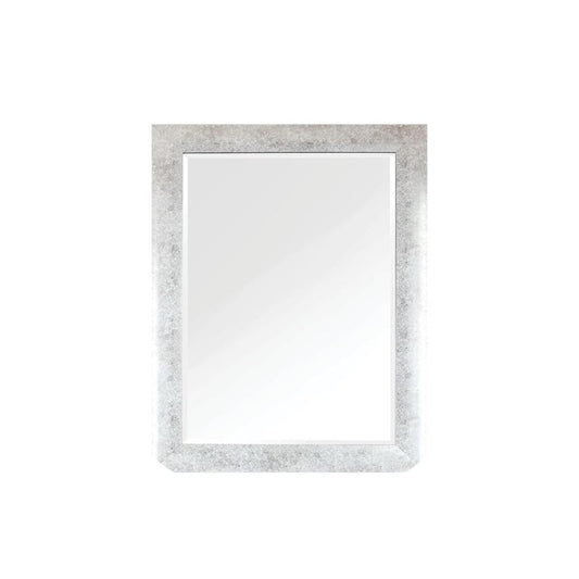 Rectangular Distressed Silver Decorative Framed Bathroom Vanity Wall Mirror (42 in. H x 30 in. W)