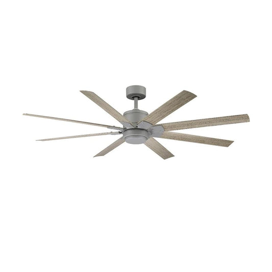 Renegade 52 in. LED Indoor/Outdoor Graphite Weathered Wood 8-Blade Smart Ceiling Fan with Light Kit and Remote Control