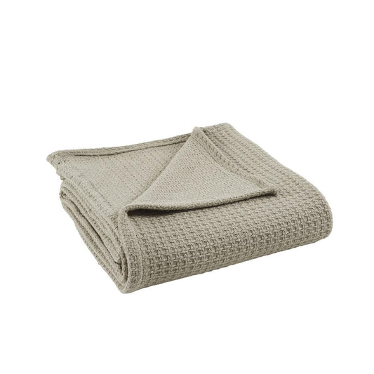 Oatmeal 100% Cotton Thermal King/california king Blanket