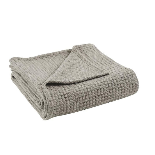 Taupe 100% Cotton King/california king Thermal Blanket