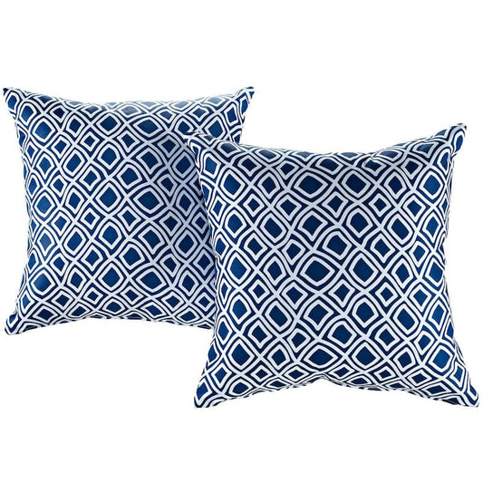 Patio Square Outdoor Throw Pillow Set in Balance (2-Piece)