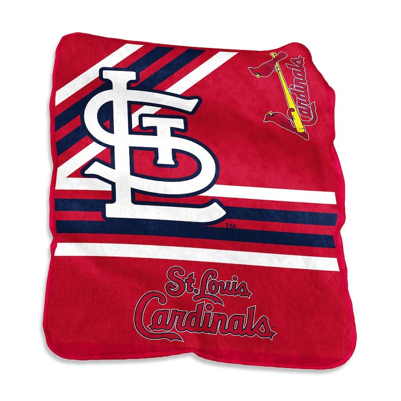 St Louis Cardinals Multi Colored Raschel Throw