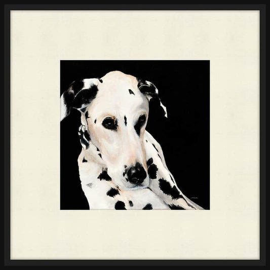 Smokey Framed Giclee Dog Art Print 22 in. x 22 in.