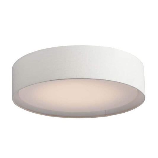 Prime 20 in. Oatmeal Integrated LED Flushmount Light