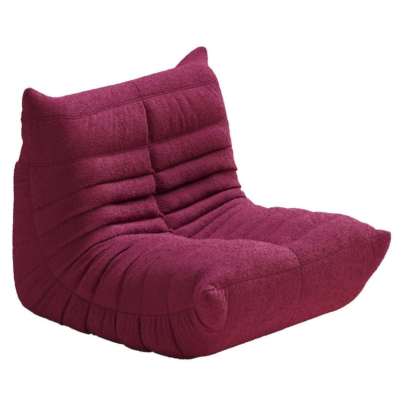 Pink Kids Chair Lazy Sofa Teddy Velvet Living Room Furniture