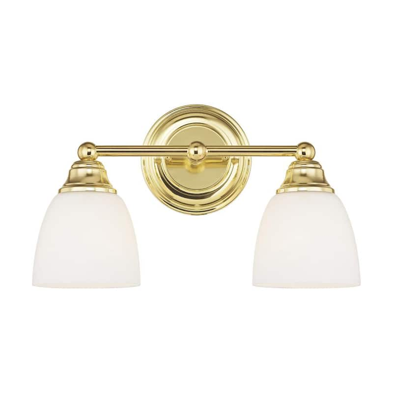 Somerville 2 Light Polished Brass Bath Vanity