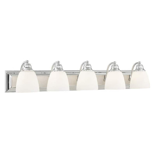 Springfield 5 Light Polished Chrome Bath Vanity