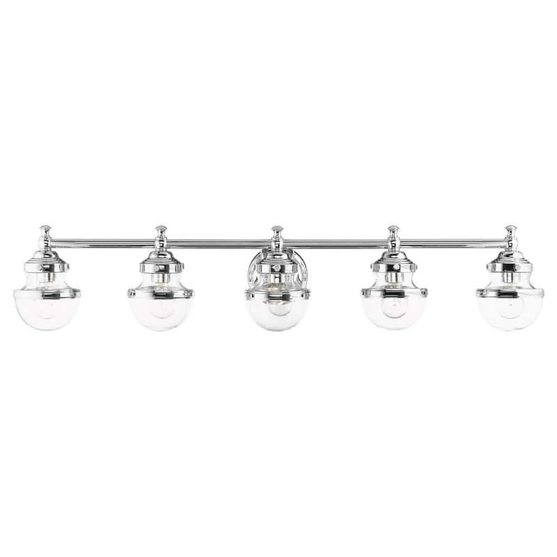 Oldwick 5 Light Polished Chrome Vanity Sconce