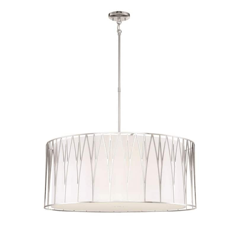 Regal Terrace 6-Light Polished Nickel LED Pendant