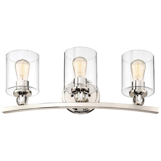 Studio 5 Collection 3-Light Polished Nickel Bath Light