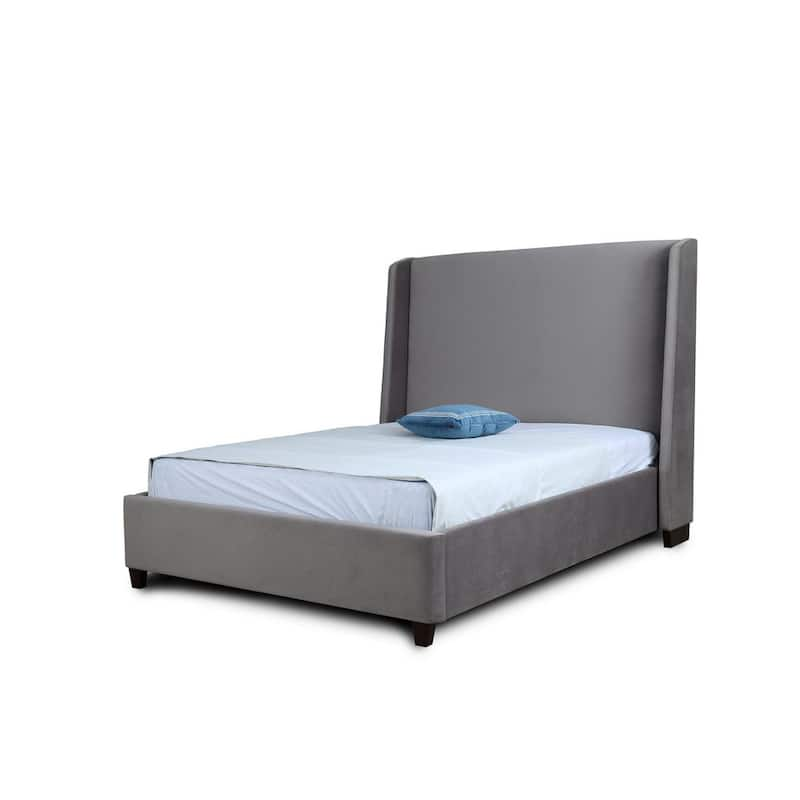 Parlay Gray Wood Frame Full Platform Bed