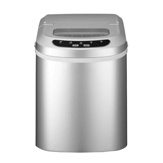 27 lb. Portable Countertop Ice Maker in Silver