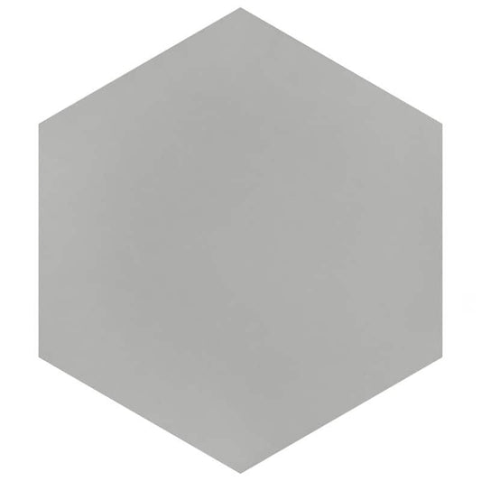 Textile Basic Hex Silver 8-5/8 in. x 9-7/8 in. Porcelain Floor and Wall Tile (11.5 sq. ft./Case)