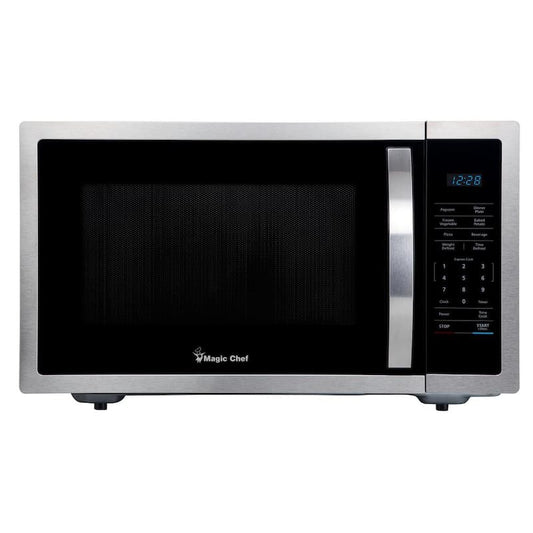 1.6 cu. ft. Countertop Microwave in Stainless steel with Gray Cavity