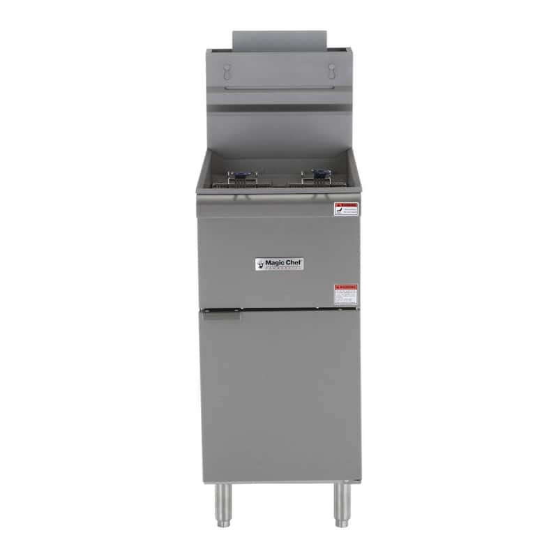 20 Qt. Stainless Steel Commercial Propane Gas Fryer