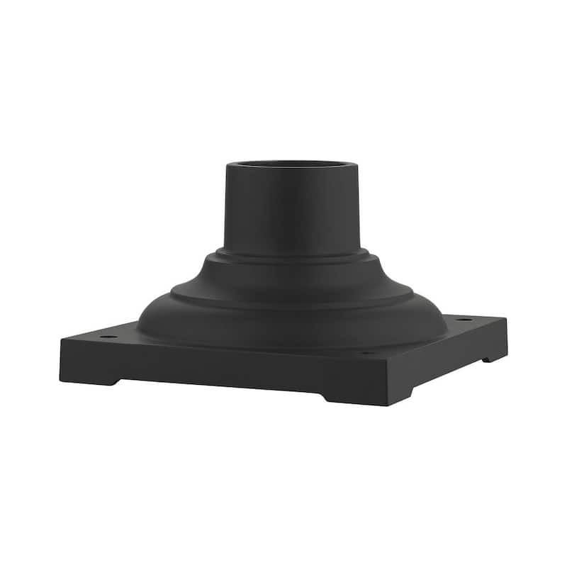 Textured Black Outdoor Pier Mount Adapter