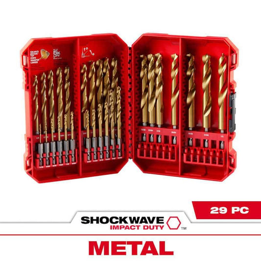 SHOCKWAVE Impact Duty Titanium Drill Bit Set (29-Piece)