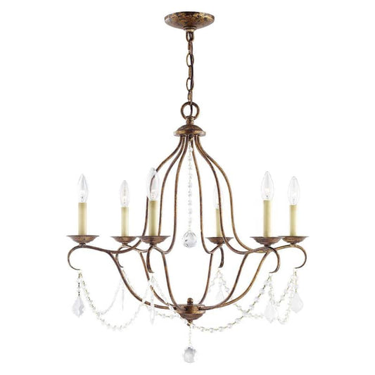 Providence 6-Light Venetian Golden Bronze Incandescent Ceiling Chandelier