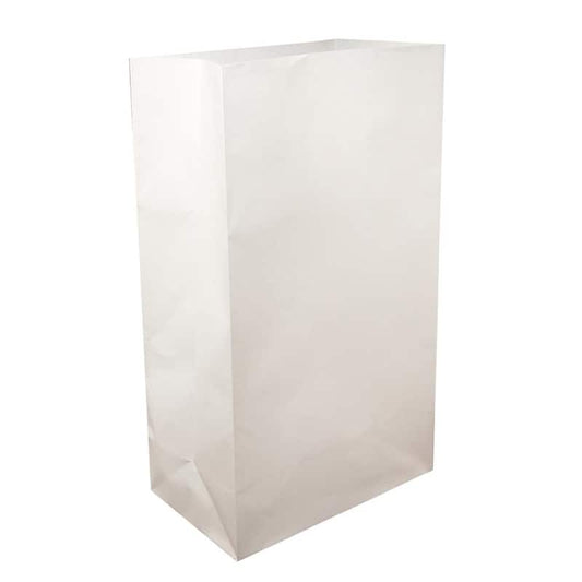 White Flame Resistant Luminaria Bags (100-Count)