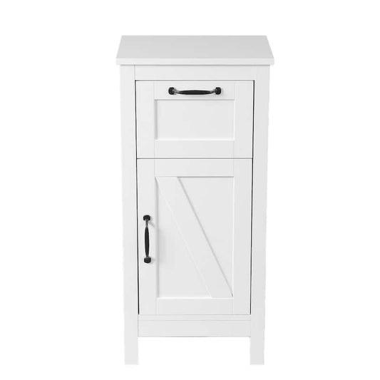 White 1-Door Accent Cabinet