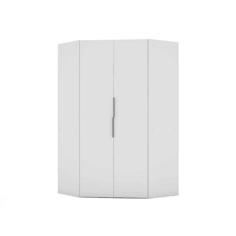 Ramsey 2.0 White Corner Wardrobe Closet