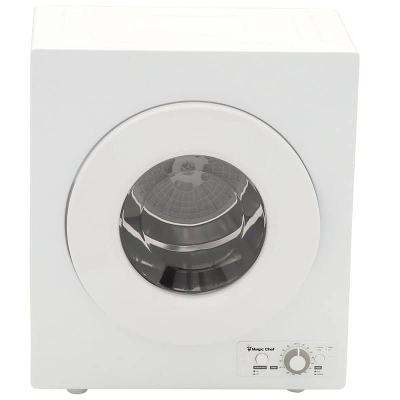 2.6 cu. ft. White Compact Electric Dryer