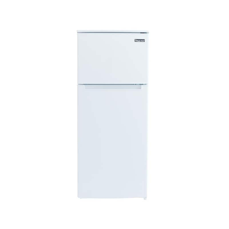 4.5 cu. ft. 2 Door Mini Fridge in White with Freezer