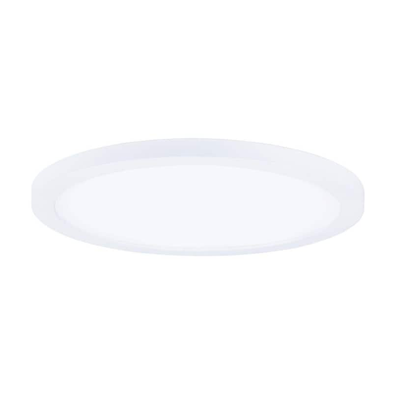 Wafer 15 in. White Integrated LED Flushmount Light