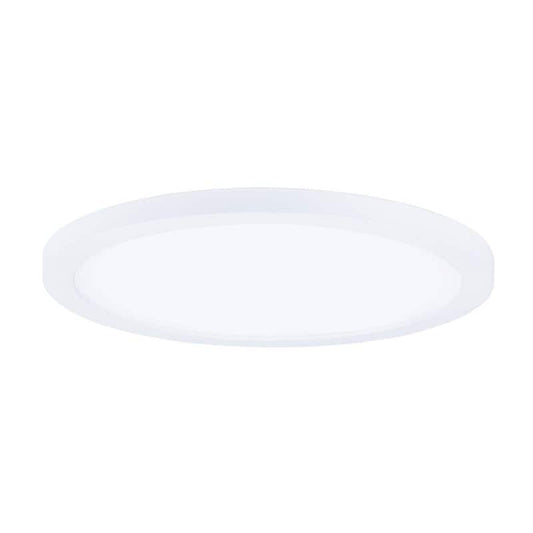 Wafer 15 in. White Integrated LED Flushmount Light