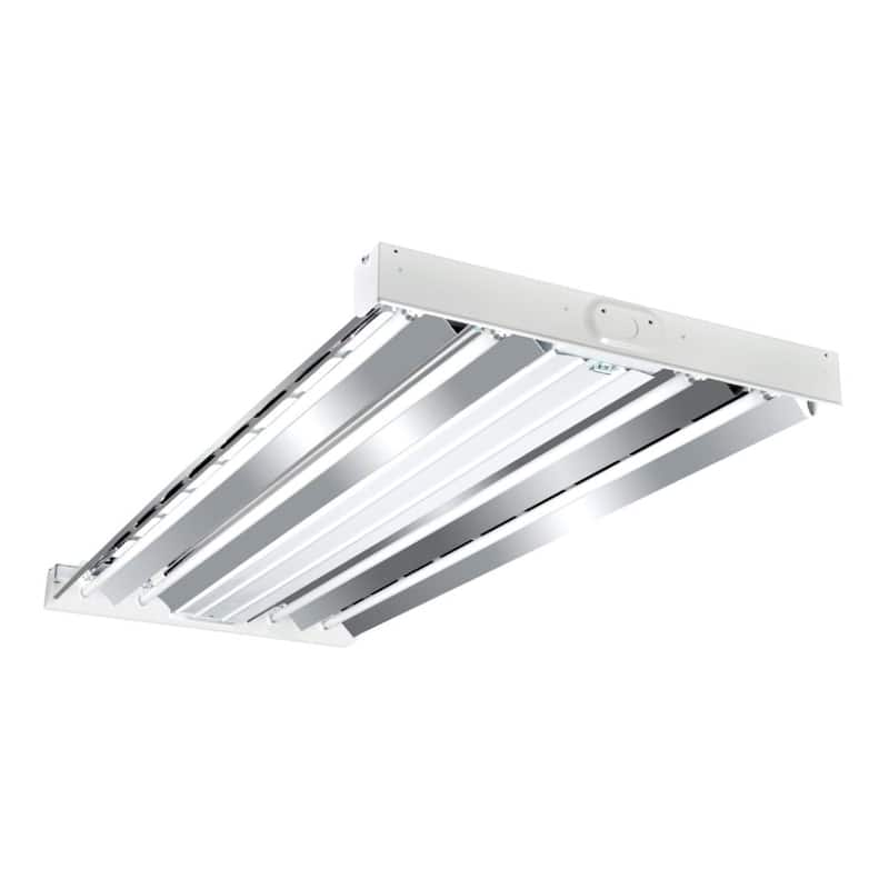 4-Light 2 ft. x 4 ft. White High Output Fluorescent High Bay