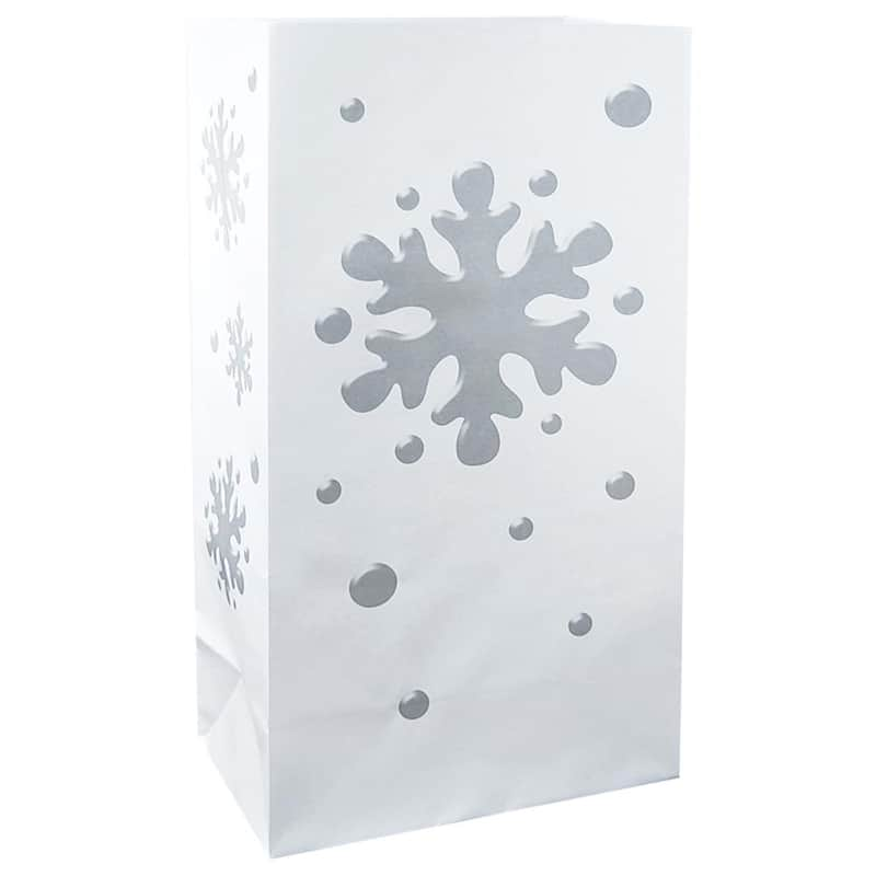 Snowflake Luminaria Bags (100-Count)